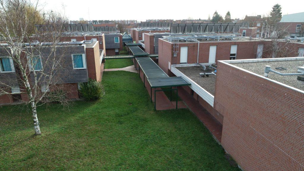 Vue aérienne de l'internat