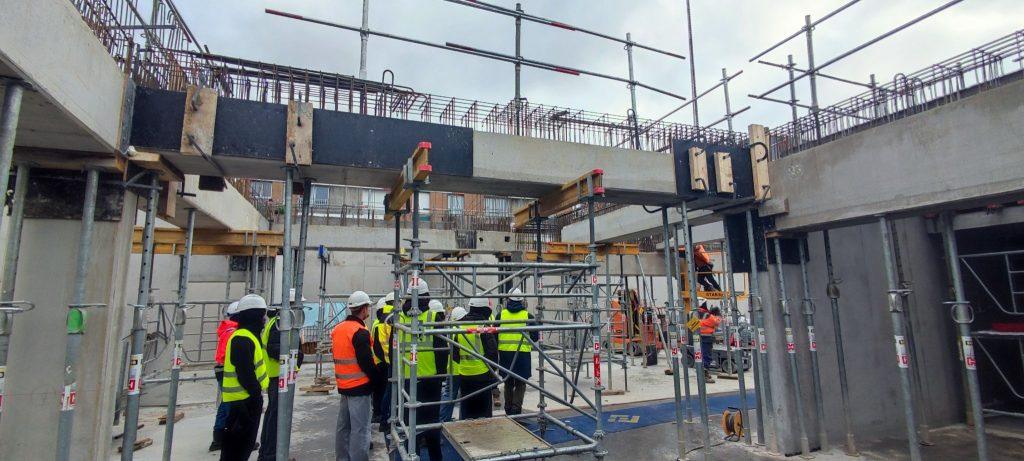 TS2BAT : Visite du chantier ATTRACTION de Nord France Construction – Lycée Jean Prouvé de Lomme
