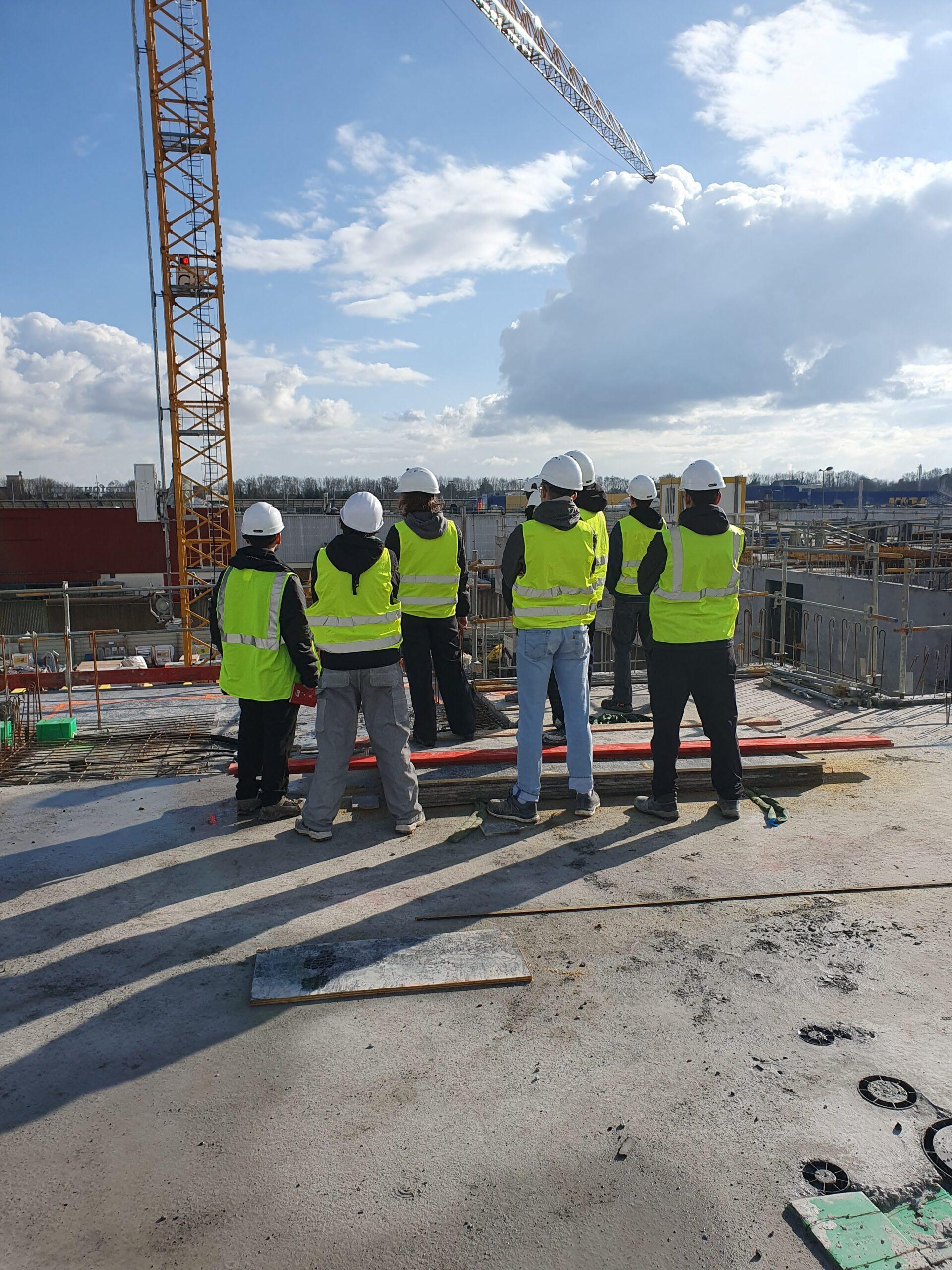 TS1BAT : Nouvelle visite du chantier ECLA de Lomme – Lycée Jean Prouvé de Lomme