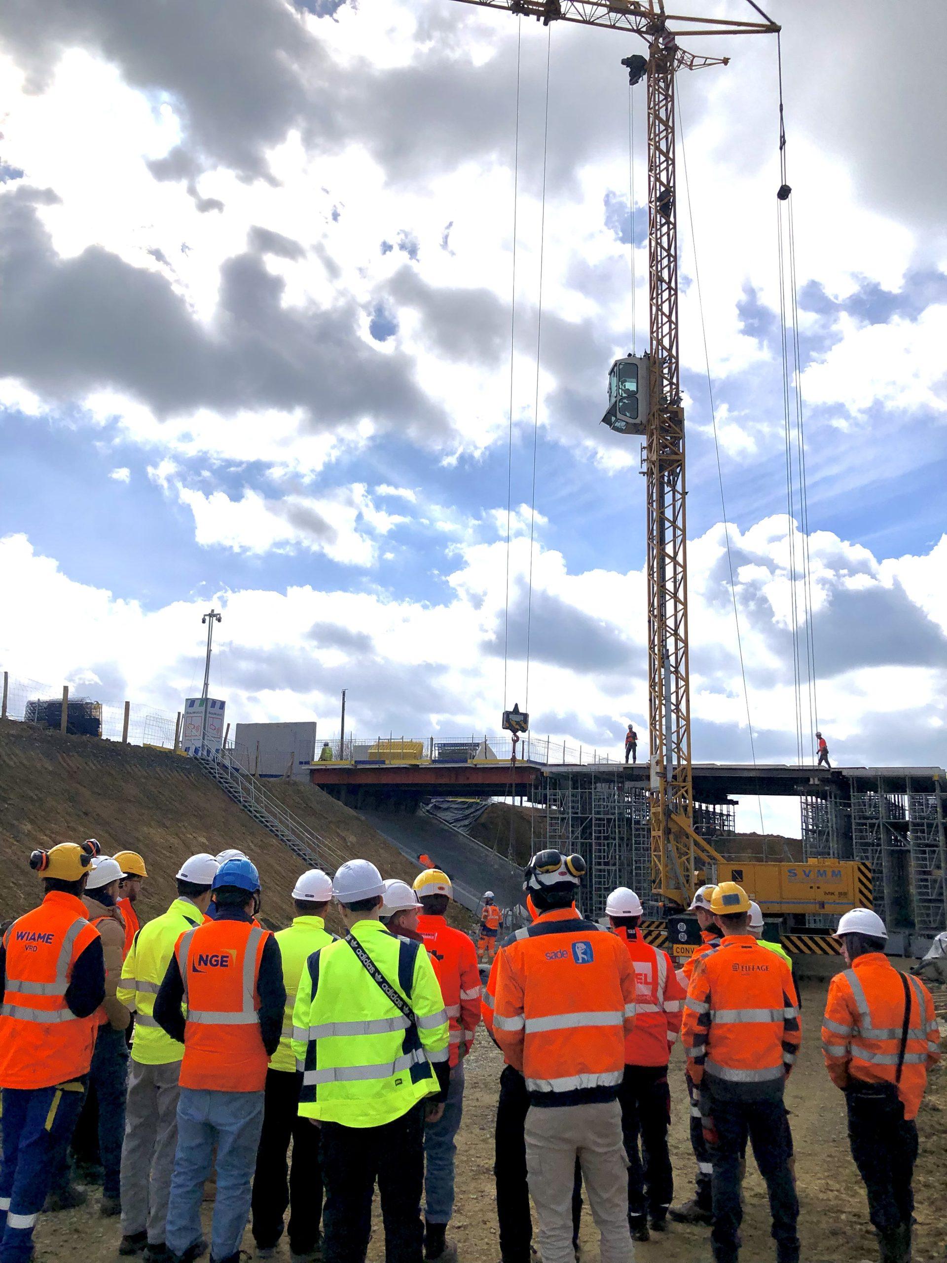visite de chantier pour les apprentis BTS TP – Lycée Jean Prouvé de Lomme