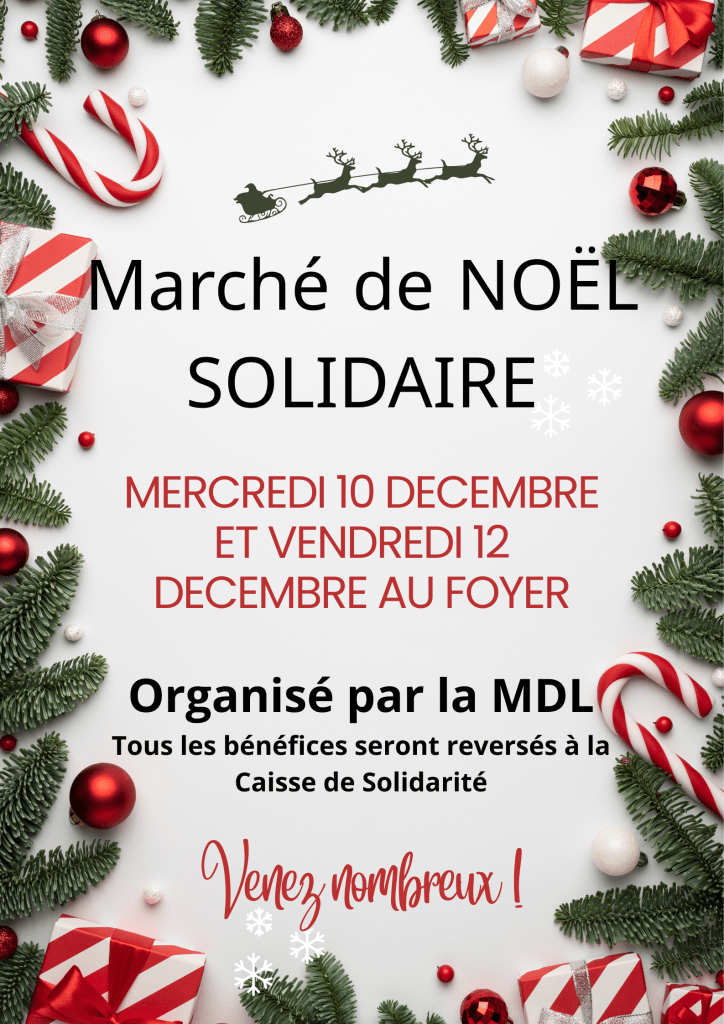 Marché de Noël solidaire – Lycée Jean Prouvé de Lomme