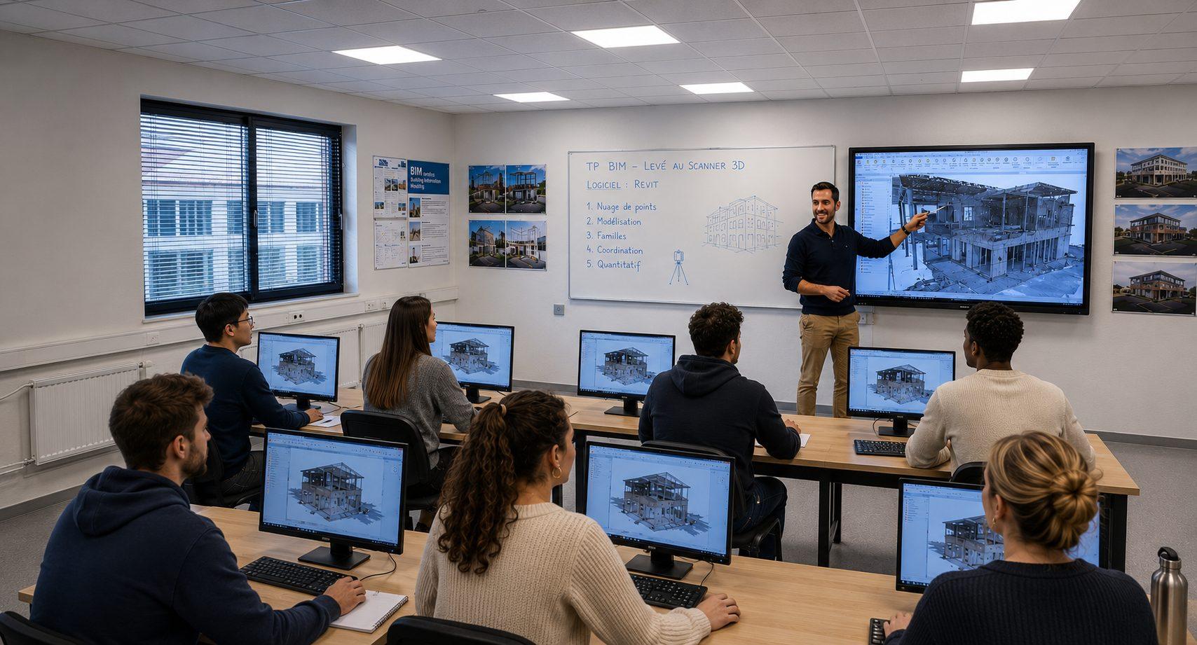 TP BIM – Titre professionnel Modeleur du bâtiment BIM au Lycée Jean Prouvé de Lomme