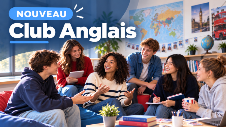 Jeunes en train de discuter en anglais