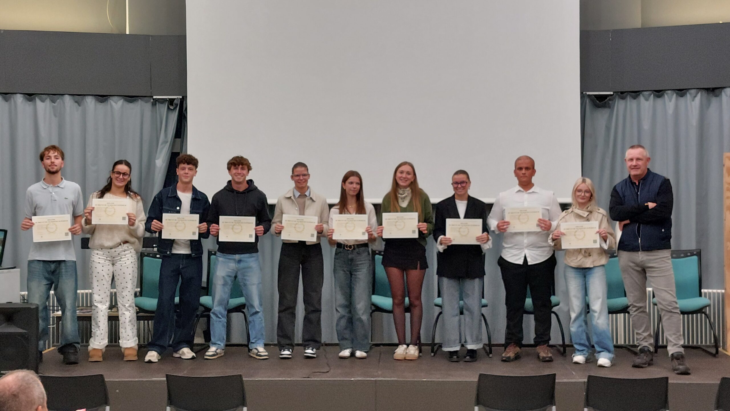 Diplômés BTS promotion 2026 au lycée Jean PROUVÉ