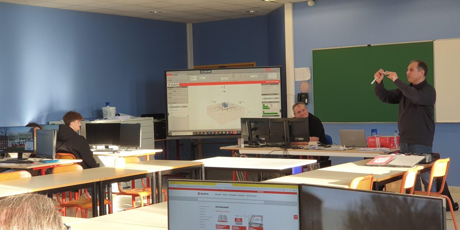 TS2AMCR, EBCR et SCBH : Formation chevillage par l’entreprise WÜRTH – Lycée Jean Prouvé de Lomme