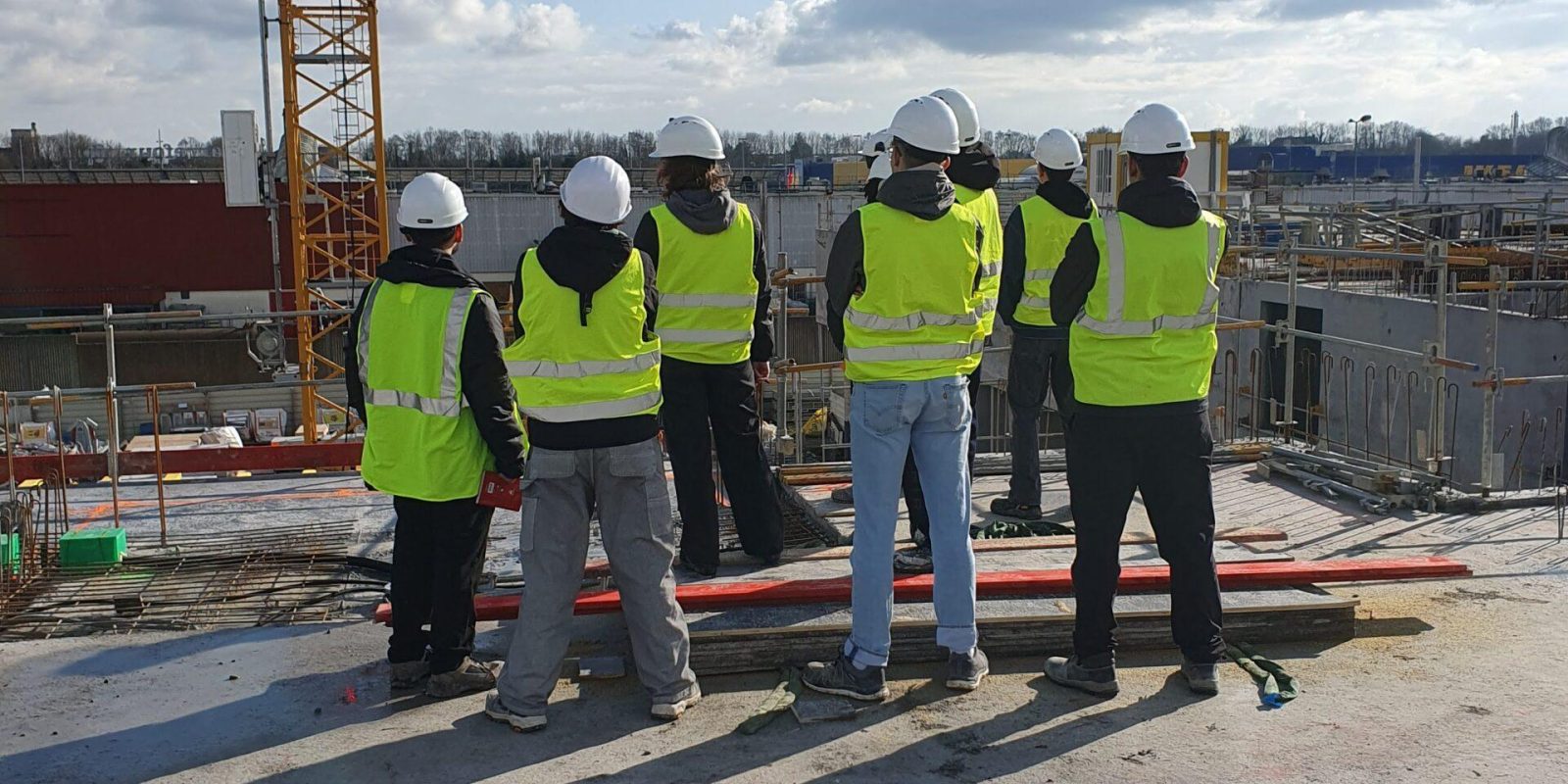 TS1BAT : Nouvelle visite du chantier ECLA de Lomme – Lycée Jean Prouvé de Lomme