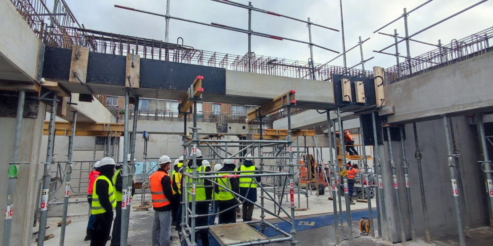 TS2BAT : Visite du chantier ATTRACTION de Nord France Construction – Lycée Jean Prouvé de Lomme